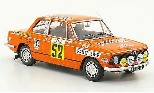 Bmw 2002 tii 1/43 Trofeu No.52 Pantashop Dorche/Vieu Rally Monte Carlo 1977 modelauto