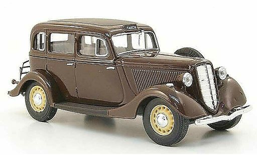 Gaz M1 Taxi 1/43 Nash Avtoprom bruin modelauto