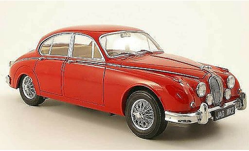 Jaguar MK 2 1/18 Model Icons 3.8 rood rhd 1962 modelauto