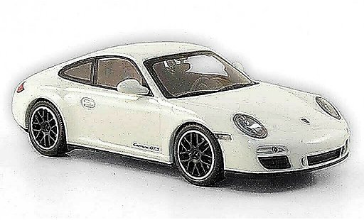 Porsche 911 GTS 1/43 Minichamps Carrera Coupe wit 2011 modelauto
