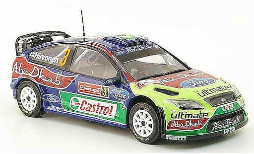 Ford Focus RS WRC 1/43 Hachette No.3 BP/Abu Dhabi Rally Portugal 2009 modelauto