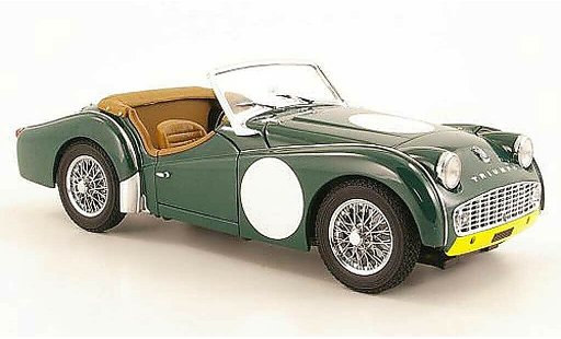 Triumph TR3 A 1/18 Kyosho Racing groen RHD modelauto