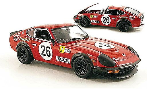 Datsun 240Z course 1/43 Kyosho Sport Racing No.26 1000 Km Japan 1972 modelauto