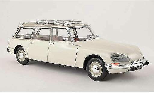 Citroen DS 21 1/18 Norev Stationwagen wit/grijs 1970 modelauto