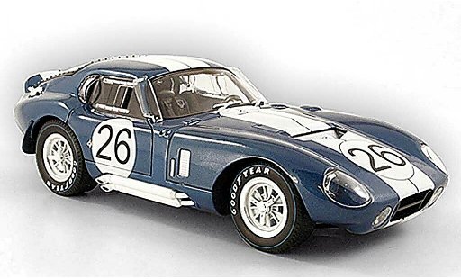 Shelby Daytona Coupe Base 1/18 Shelby Collectibles no.26 blauw 1965 modelauto