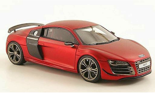 Audi R8 gt 1/43 Look Smart matrood/carbonoptik modelauto