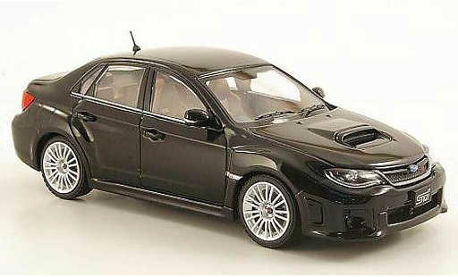 Subaru Impreza WRX 1/43 Ebbro STI A-Line zwart 2010 modelauto