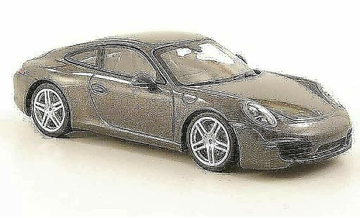 Porsche 911 Carrera 1/43 Minichamps grijs 2011 modelauto