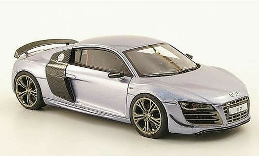 Audi R8 gt 1/43 Look Smart grijs blauw modelauto