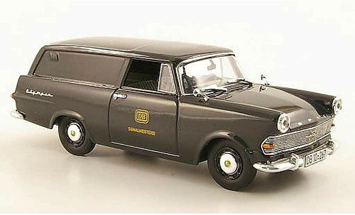 Opel Rekord P2 1/43 Bing bestelwagen DB-Signalmeisterei modelauto