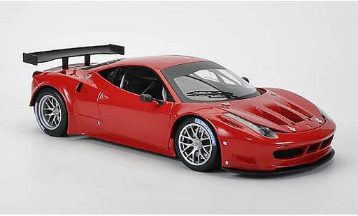 Ferrari 458 Italia GT2 1/18 Hot Wheels Elite rood Presentationsfahrzeug modelauto
