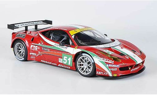 Ferrari 458 Italia GT2 1/18 Hot Wheels Elite No.51 AF Corse 24h Le Mans (Elite) 2011 Fisica/Bruni/Vilander modelauto