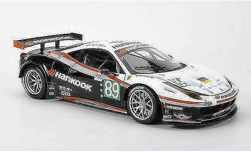 Ferrari 458 Italia GT2 1/18 Hot Wheels Elite No.89 Farnbacher Racing Hankook Farnbacher / Simonsen / Keen 24h Le Mans 2011 modelauto