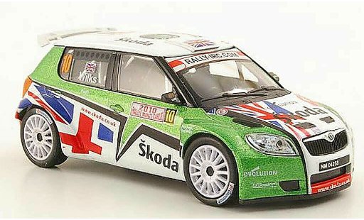 Skoda Fabia S2000 1/43 Abrex No.10 Wilks/Pugh Rally Monte Carlo 2010 modelauto