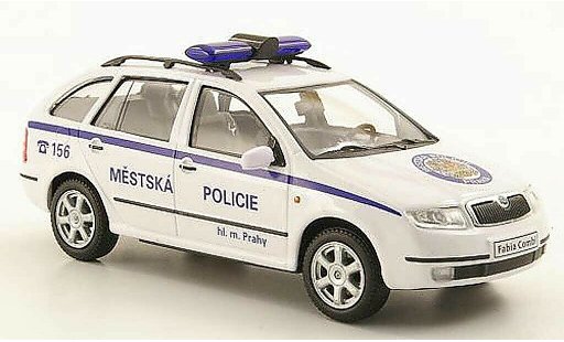Skoda Fabia Combi 1/43 Abrex Mestska Policie Praha Politie Prag modelauto