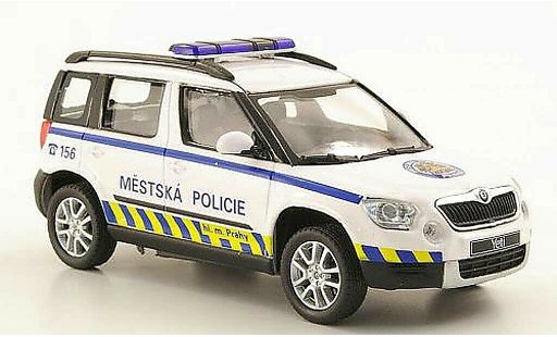 Skoda Yeti Livree Flotte 1/43 Abrex Mestska Policie Praha Politie Prag modelauto