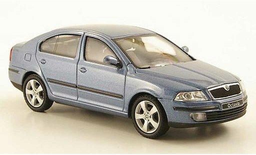 Skoda Octavia Limousine 1/43 Abrex Sedan blauwgrijs modelauto
