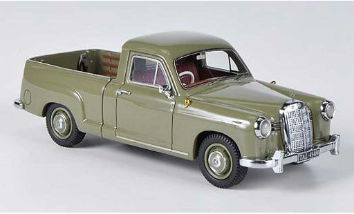 Mercedes 180 Bakkie 1/43 Neo (W120) olijfgroen 1956 modelauto