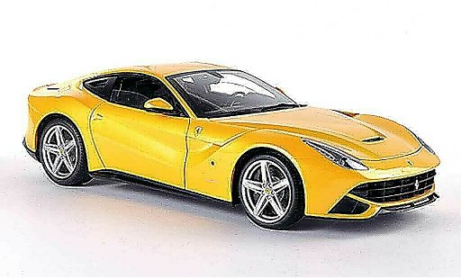 Ferrari F12 Berlinetta 1/18 Hot Wheels Elite 2 Sedan geel (Elite) modelauto