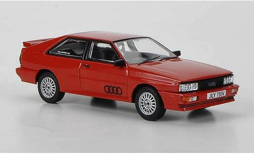 Audi Quattro coupe 1/43 Corgi rood 'Ashes to Ashes' RHD modelauto