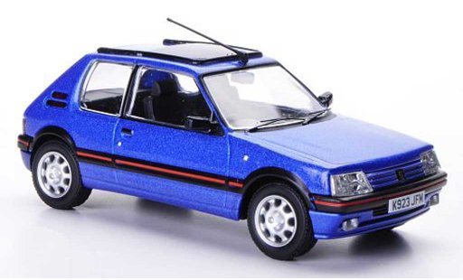 Peugeot 205 GTI 1/43 Vanguards 1.9 blauw Top Gear modelauto