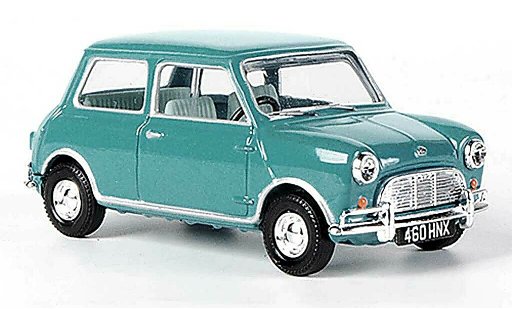 Austin Mini cooper s 1/43 Vanguards Super de Luxe blauw RHD modelauto