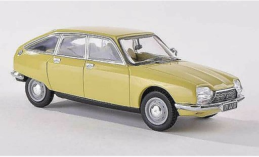 Citroen GS Berline 1/43 Norev geel 1971 modelauto