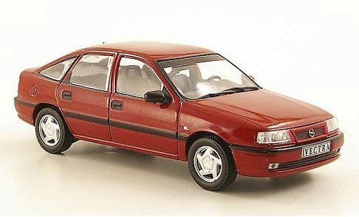 Opel Vectra GL 1/43 Hachette A rood (ohne Magazin) 1993 modelauto