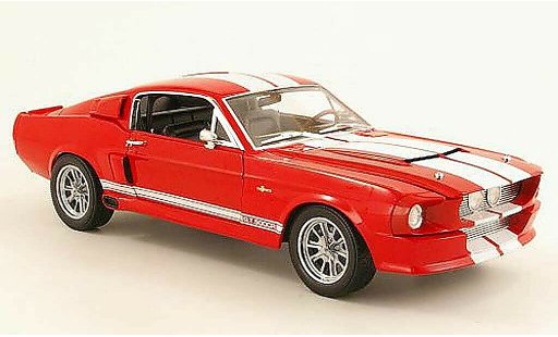 Shelby GT 500 CR 1/18 Shelby Collectibles rood/wit 1967 modelauto