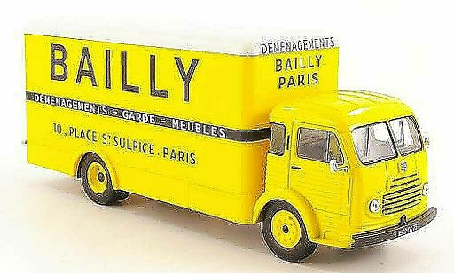 Simca Cargo Base 1/43 Hachette Bailly Koffer-LKW 1953 modelauto