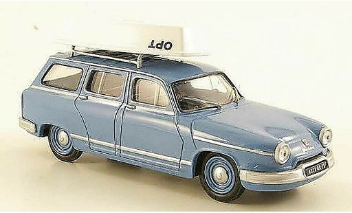 Panhard PL 17 Break 1/43 Eligor Stationwagen blauw avec Boot modelauto