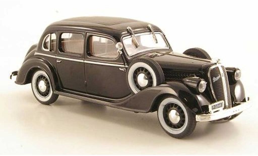 Skoda Superb 1938 1/43 Abrex 913 zwart modelauto
