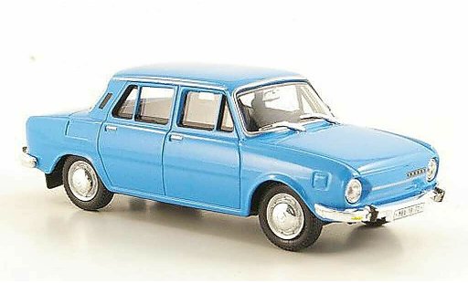 Skoda 110 Base 1/43 Abrex blauw 1969 modelauto