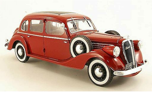 Skoda Superb 1938 1/18 Abrex 913 rood modelauto