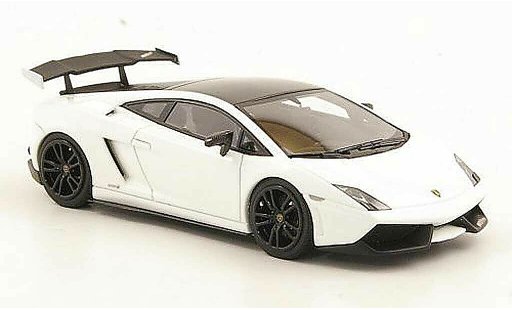 Lamborghini Gallardo LP570-4 1/43 Look Smart Super Trofeo Stradale wit/zwart modelauto