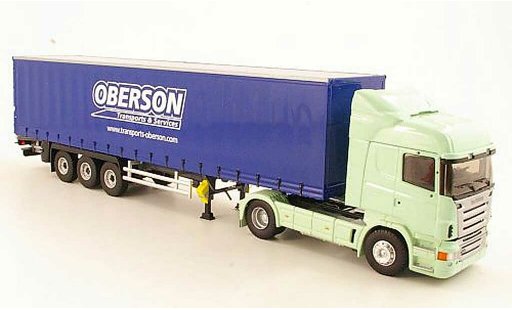 Scania Serie R Highline 1/43 Eligor Transports & Services Oberson Gardinenplanen-Sattelzug modelauto