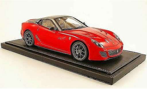 Ferrari 599 GTO 1/18 BBR Models rood/grijs modelauto