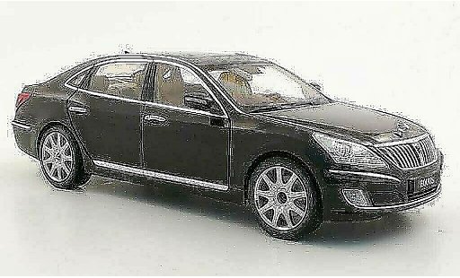 Hyundai Equus Base 1/18 Minikraft zwart modelauto
