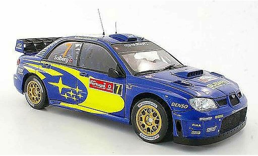 Subaru Impreza WRC 1/18 Sun Star No.7 P.Solberg / P.Mills Rally Portugal 2007 modelauto