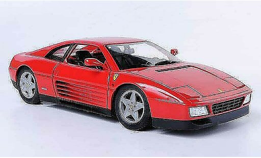 Ferrari 348 tb 1/18 Hot Wheels rood modelauto