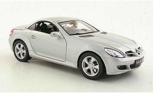 Mercedes Classe SLK Base 1/18 Welly 350 (R171) grijs metallic 2004 modelauto