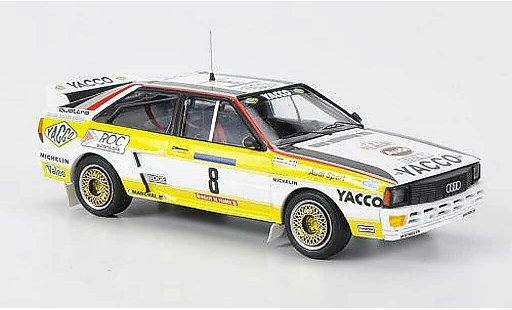 Audi Quattro coupe 1/43 Trofeu No.8 Yacco B.Darniche / A.Mahe Tour de Corse 1984 modelauto