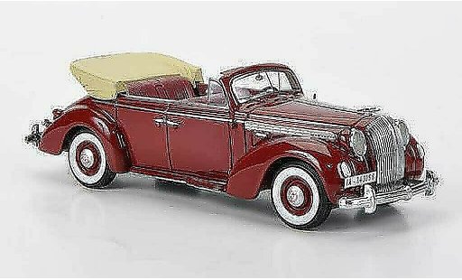 Opel Admiral Vorkrieg 1/43 Neo Cabriolet rood 1938 modelauto
