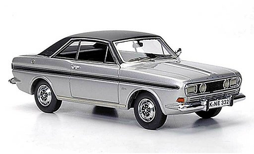 Ford Taunus 15M 1/43 Neo P6 Coupe grijs /zwart modelauto