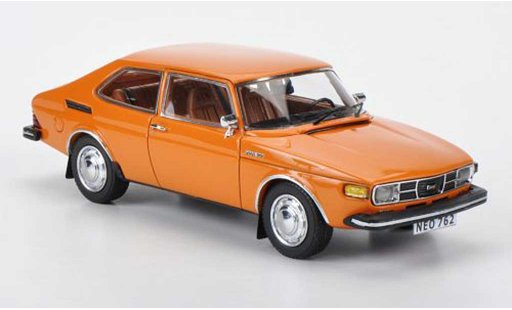 Saab 99 GL 1/43 Neo oranje 1975 modelauto