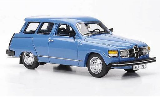 Saab 95 GL 1/43 Neo blauw 1979 modelauto