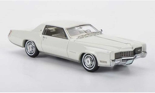 Cadillac Eldorado Coupe 1/43 Neo 2-portes wit 1968 modelauto