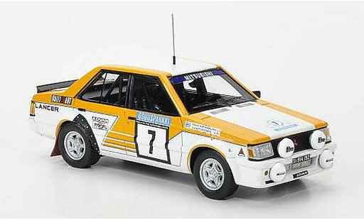 Mitsubishi Lancer 2000 Turbo 1/43 Neo No.7 Team Ralliart 1000 Lakes Rally 1982 modelauto