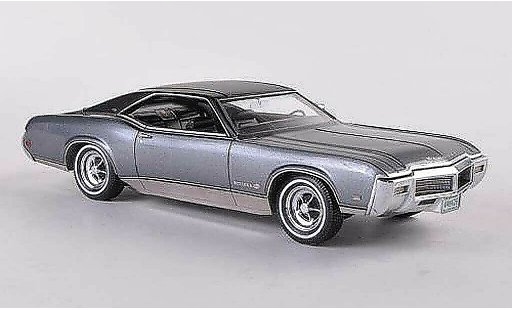 Buick Riviera Grand Sport 1/43 Neo 1969 GS grijs/mat zwart modelauto