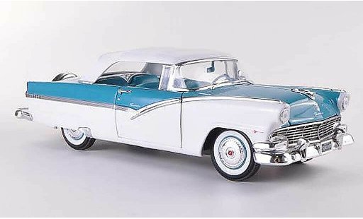 Ford Fairlane Sunliner 1/18 Ertl blauw/wit modelauto